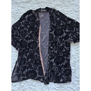 Dina Kohn 100% silk Wrap cardigan style longer top. Beautiful